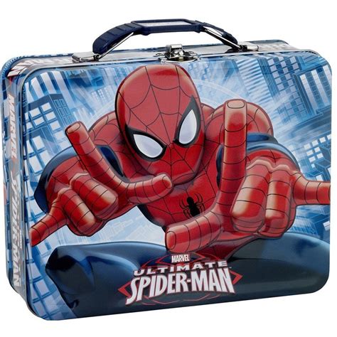 spiderman lunch box metal|spider-man backpack with lunch box.